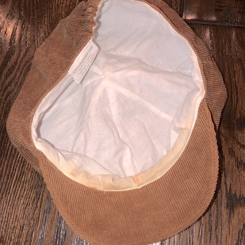 Vintage Liz Claiborne brown corduroy paperboy hat - Picture 4 of 5